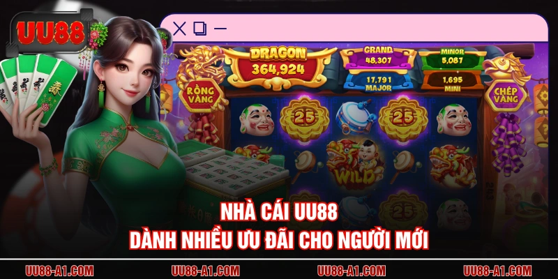 Nhà cái UU88 dành nhiều ưu đãi cho người mới